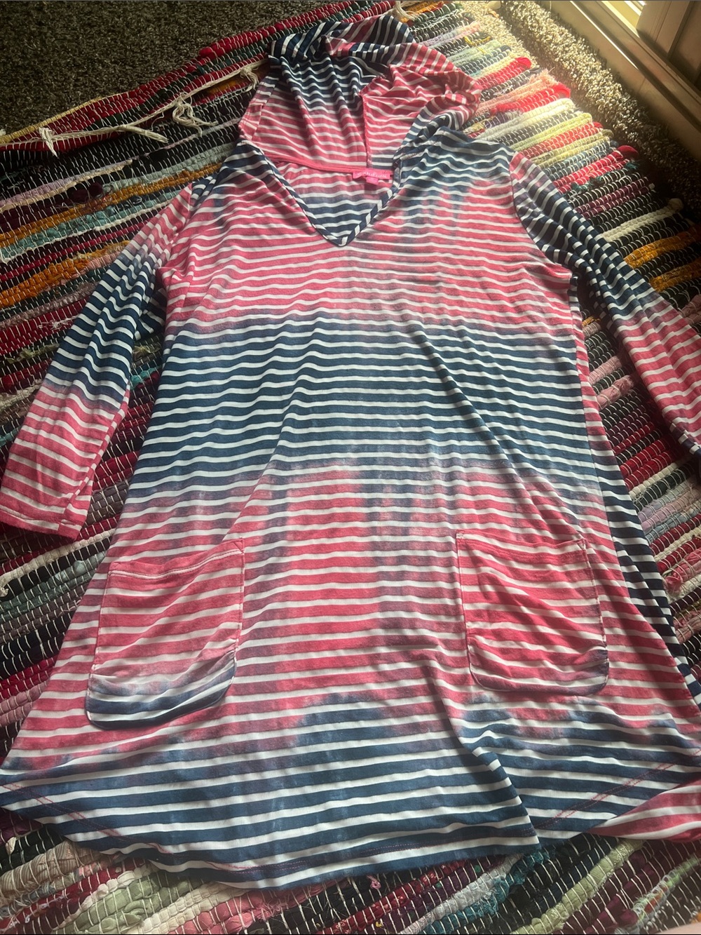 Sandisea Striped Red, Navy & White Top